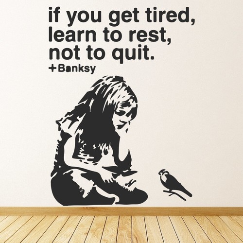 Learn rest banksy wall - banksy,