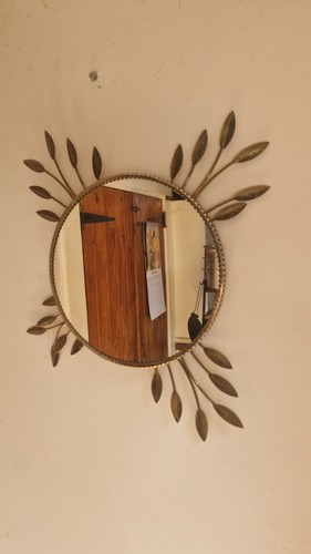 Sunburst leaf wall - sunburst, mirror