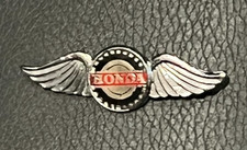 MOTORCYCLE Pin Badge HONDA Wings