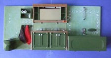 Vintage Lundby Dollhouse Bathroom Furniture Set