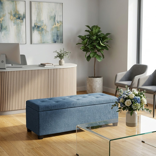 Storage ottoman bench with - storage,