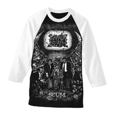 Napalm Death 'Scum' Baseball T shirt - NEW OFFICIAL