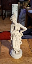 Alabaster Grecian Statue (of Aphrodite or?? ) Made In Italy 11" Figure Sculpture