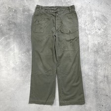 Vintage 80s British Army Jungle Green Battledress Pants Olive Green Size W33 L30