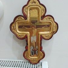  LARGE WOODEN ICON JESUS