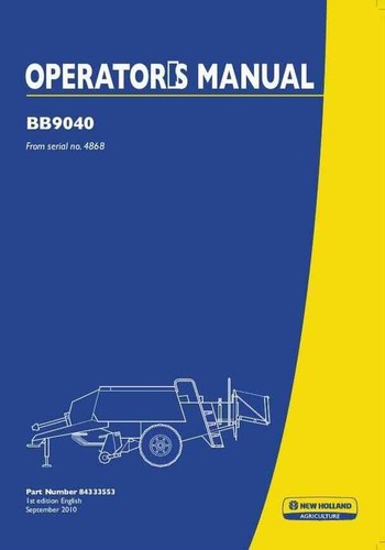New holland baler - holland, bb9040
