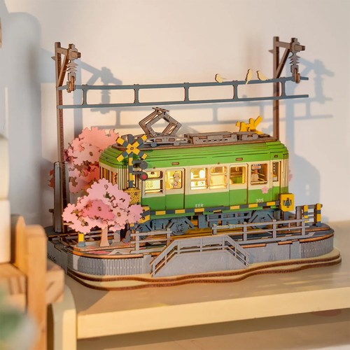 Robotime rolife sakura tram - robotime,