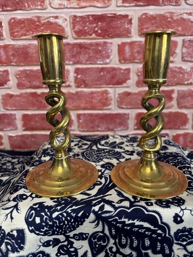 Elegant antique pair barley - elegant,