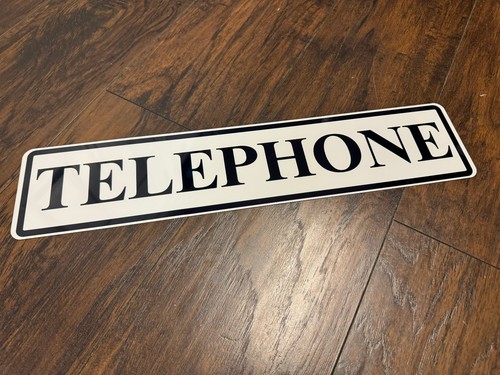 Vintage telephone sign - telephone, |