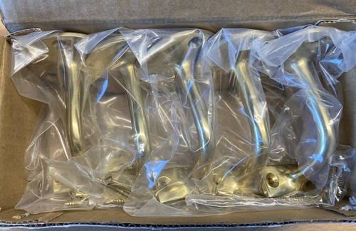 Handrail brackets solid - solid, brass