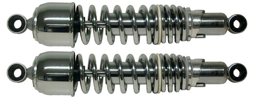 Shock absorbers rear chrome - shock,
