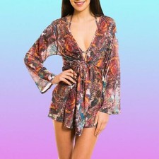 KINIKI TAN THROUGH KAFTAN LONG