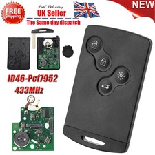 4 Button Remote Key Card Fob For Renault Laguna Megane III Scenic Clio Koleos