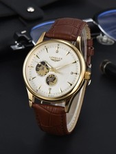 Men Skeleton Watch Roman Dial