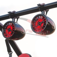 5" LED Waterproof Bluetooth ATV UTV RZR Polaris Quad Stereo Speaker Audio System