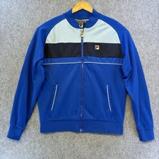 Vtg Fila White Line Track