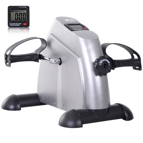 Mini exercise bike silver - exercise,
