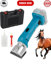 Cordless Horse Clippers Compatible with Makita 18V Battery, Quiet Horse Clippers