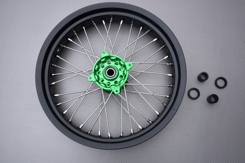 Green supermoto spoked - green,