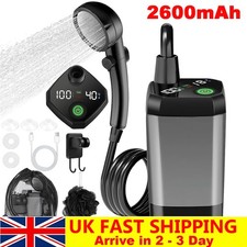 Portable Shower Camping Shower Outdoor Camp Shower Pump Electric Rechargeable UK