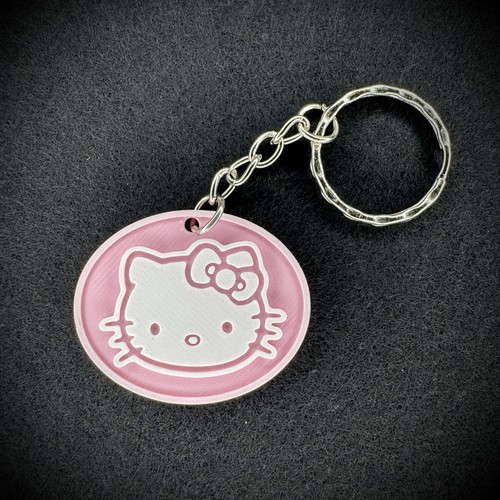 Keyring pink hello - pink,