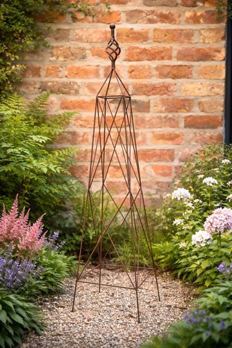 Steeple metal garden obelisk - steeple,