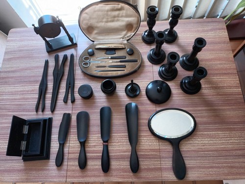 Vintage ebony dressing - vintage, table