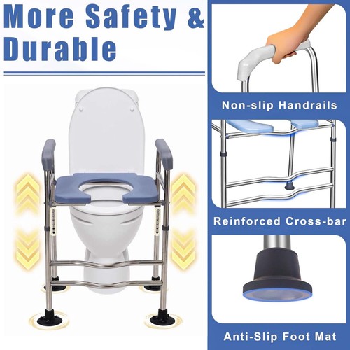 Raised toilet seat frame - raised,