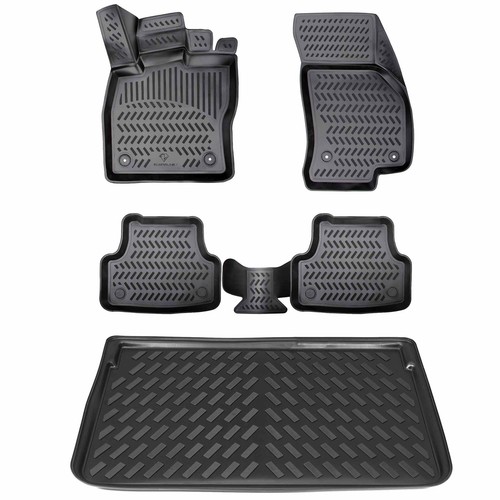 Rubber car mats boot - 3d,