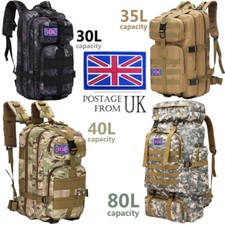 30L-120L Tactical Military Hiking Camping Backpack Trekking Army Outdoor Bag