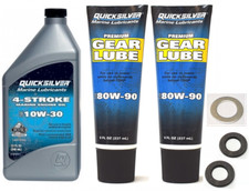Gearbox Gear Lube & Engine Oil Change Kit 9.8HP TOHATSU MFS9.8 4-Stroke Outboard