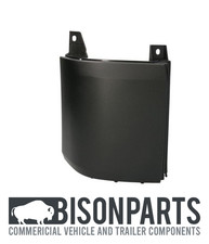 BLACK REAR BUMPER CORNER LH