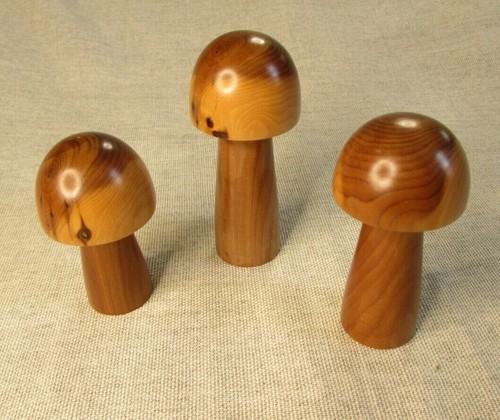 Trio handcrafted wooden - of,