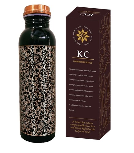 Antique copper water bottle - water, 1l