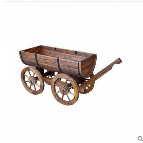 Wooden garden cart multi - cart,