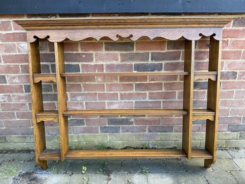 Vintage oak display - oak,