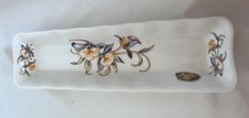 Aynsley Fine English Bone China "Just Orchids" Rectangular Tray Floral Design 10