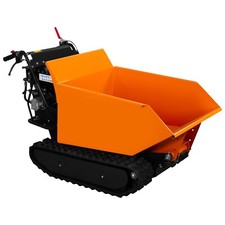 Mini Dumper Tracked Power Barrow Petrol 500kg Payload Hydraulic Tipper 270cc 9HP