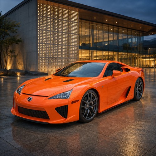 Lexus lfa molten - molten, orange