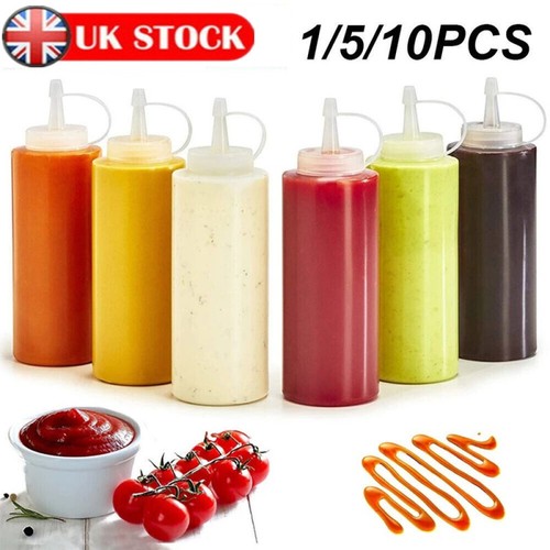 8oz clear plastic squeeze - clear,