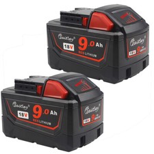 2X 18V 9.0Ah High Capacity Li-ion Battery Fit For Milwaukee M18 M18B9 48-11-1890
