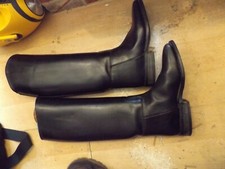 Petrie Long Riding Boots Horse Riding, Black Long Leather - Women's,  uk 5