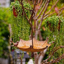 Hanging Bird Feeder Bath Round