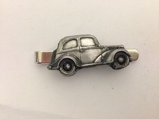 Ford Popular 103 E ref87 pewter effect car emblem on a Tie Clip (slide)