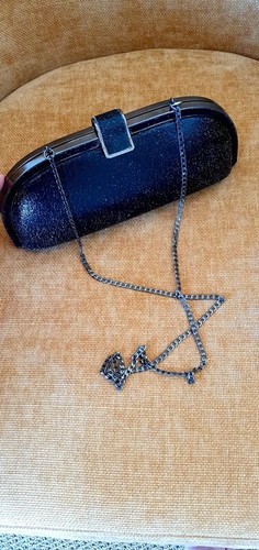 Zara black leather clutch bag - zara,