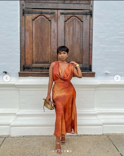 Zara copper satin midi - copper,