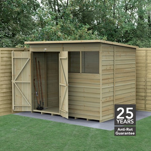 Forest 4life 8x6 shed pent - forest,