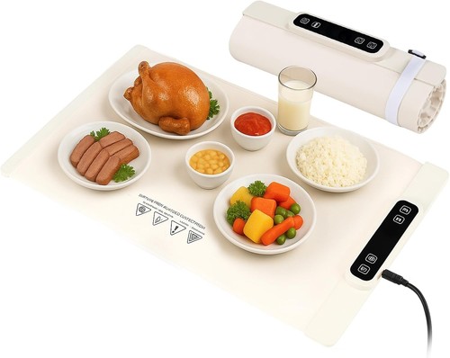 Food warming mat with - food,