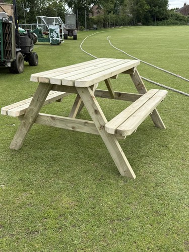 Wooden picnic bench - picnic, bench/table