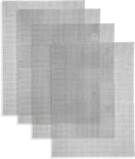 4Pcs Woven Fine Wire Mesh Sheet,Filter Sheet Drain Cover Mesh,Fine Wire Mesh,Mou